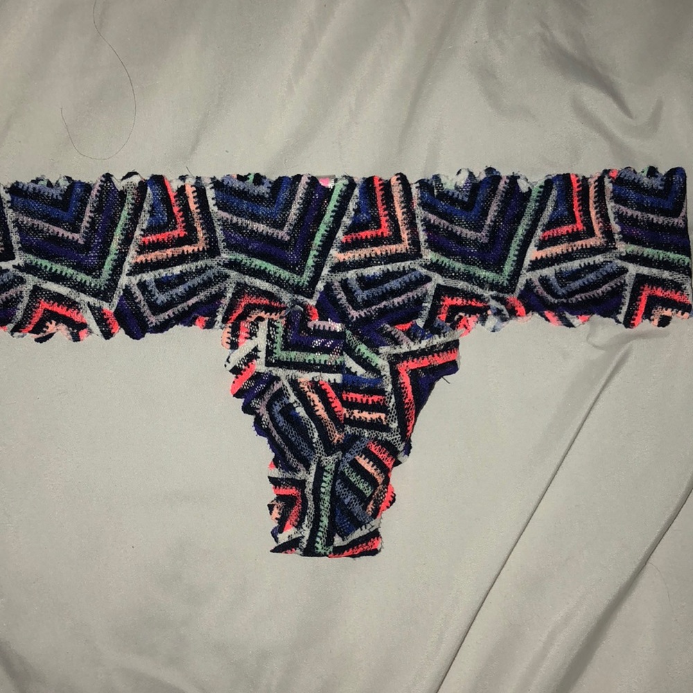 NWOT PINK lace thong